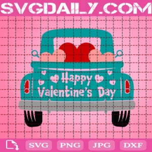 Truck Happy Valentines Day Svg