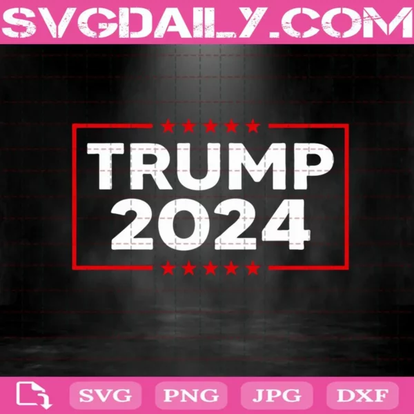 Trump 2024 Svg, Support Donald Trump He Will Be Back Svg