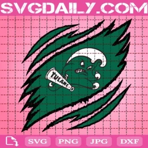 Tulane Green Wave Claws Svg