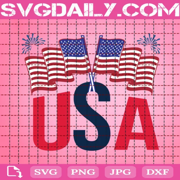 Usa Flag Svg, The 4Th Of July Svg