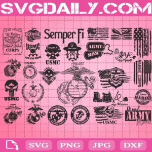 Usa Marines Svg Bundle