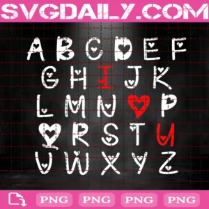 Valentine Alphabet Png
