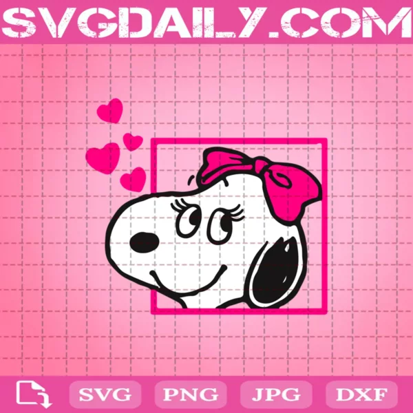 Valentine Snoopy Svg