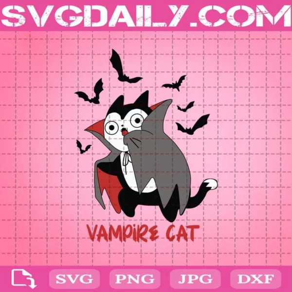 Vampire Cat Svg, Halloween Svg