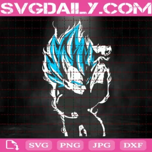 Vegeta Blue Svg, Super Saiyan Svg