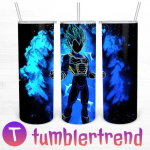 Vegeta Super Saiyan Blue 20oz Skinny Straight