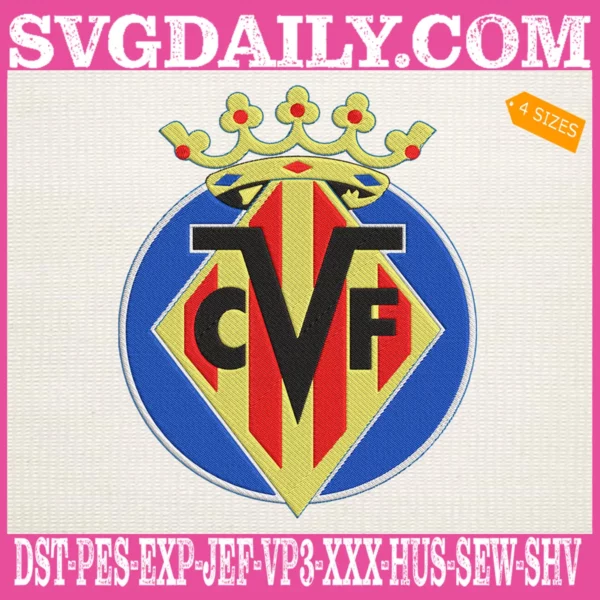 Villarreal CF Embroidery Design