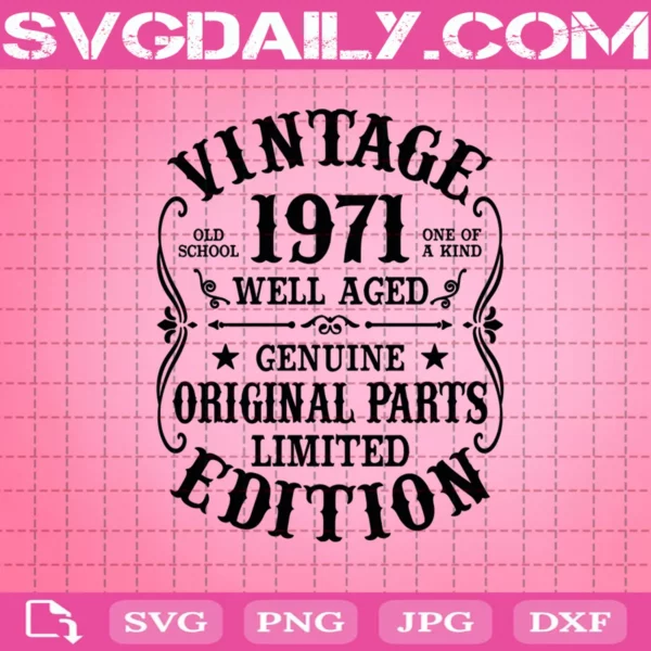 Vintage 1971 Custom Svg