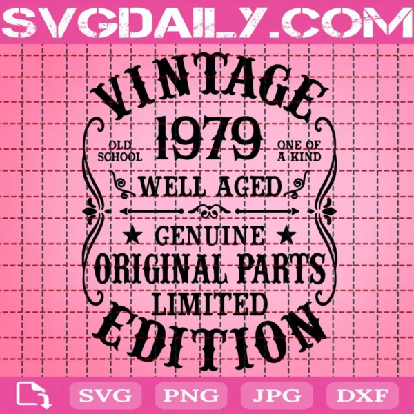 Vintage 1979 Custom Svg
