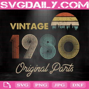 Vintage 1980 Original Parts Svg