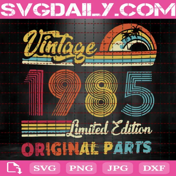 Vintage 1985 Svg