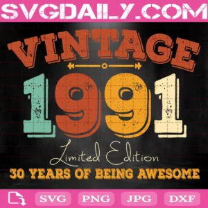 Vintage 1991 Limited Edition Svg