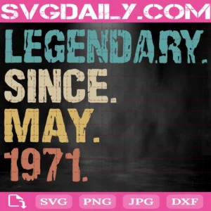 Vintage May 1971 Svg