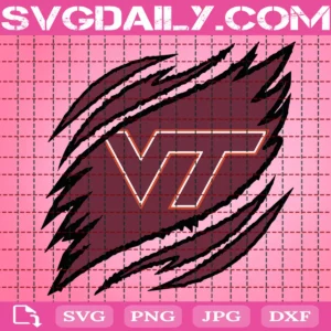 Virginia Tech Hokies Claws Svg