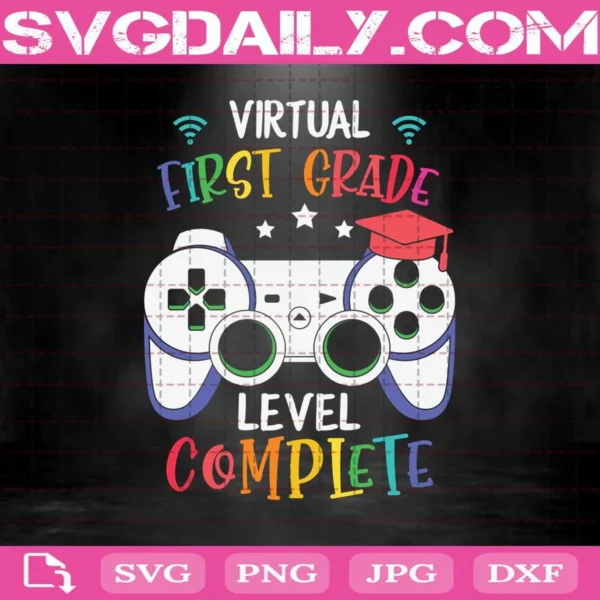 Virtual First Grade Level Complete Svg