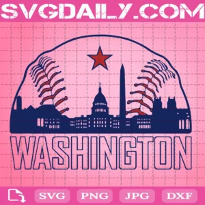 Washington Baseball Svg