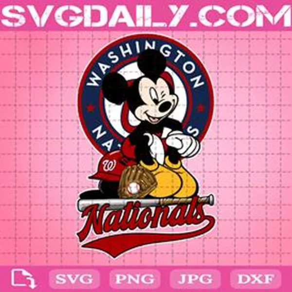 Washington Nationals Mickey Svg