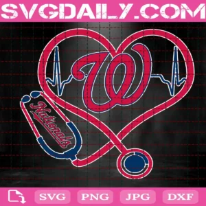 Washington Nationals Nurse Stethoscope Svg