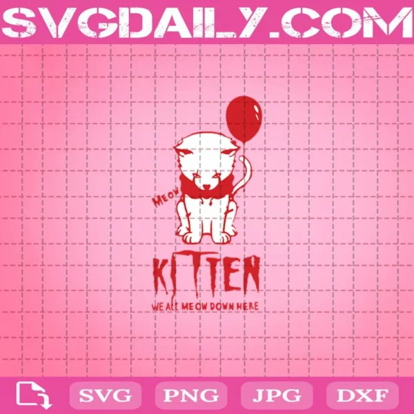 We All Meow Down Here Svg