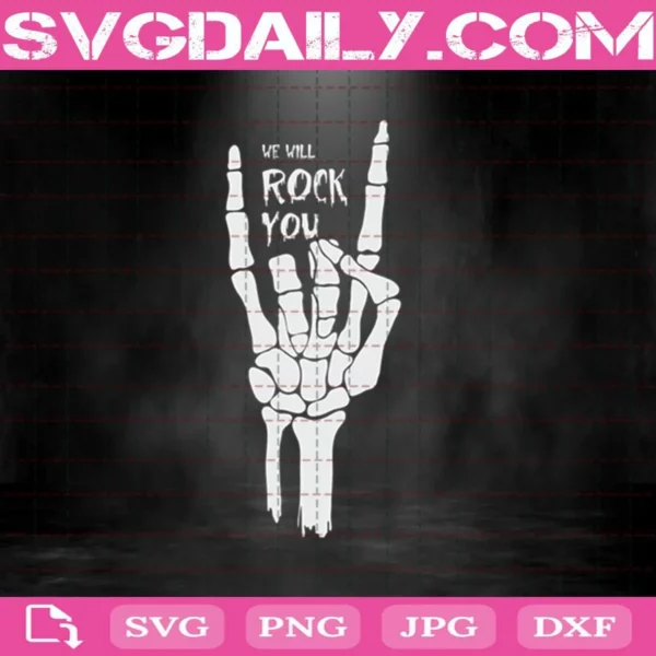 We Will Rock You Svg
