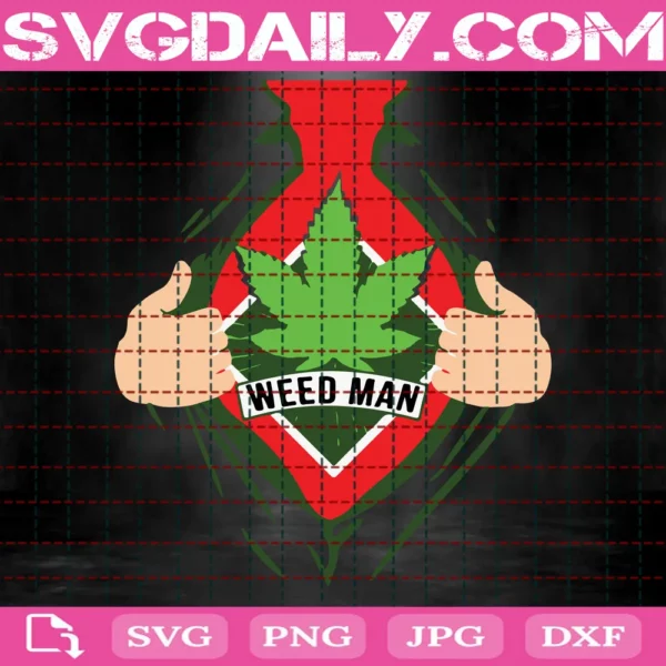 Weed Man Vector, Digital Clipart
