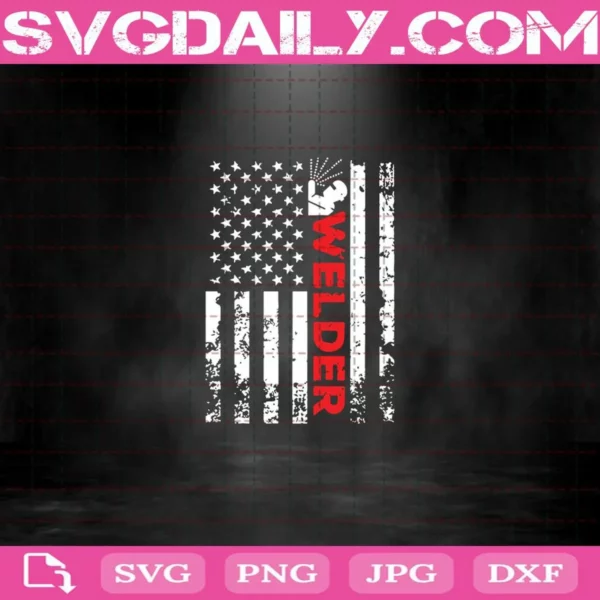 Welder Svg, American Flag Welding Svg