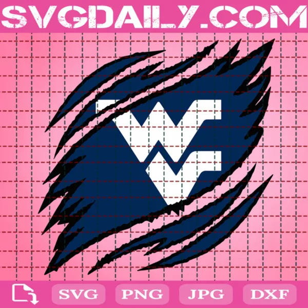 West Virginia Mountaineers Claws Svg