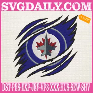 Winnipeg Jets Embroidery Design