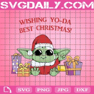 Wishing Yoda Best Christmas Svg