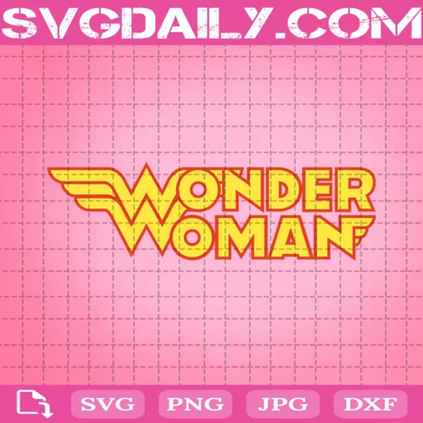 Wonder Woman Text Svg