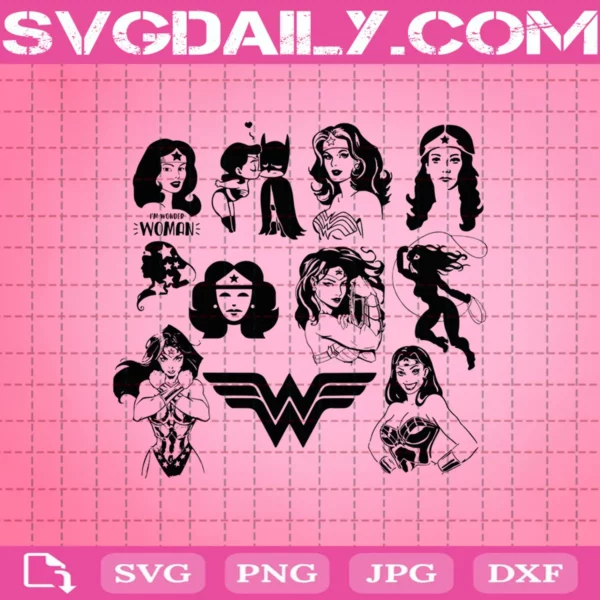 Wonderwoman Svg Bundle