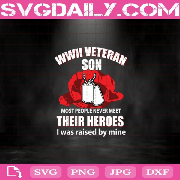 Wwii Veteran Son Svg