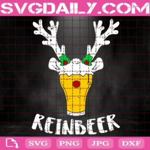 Xmas Beer Svg, Reindeer Ugly Reinbeer Svg