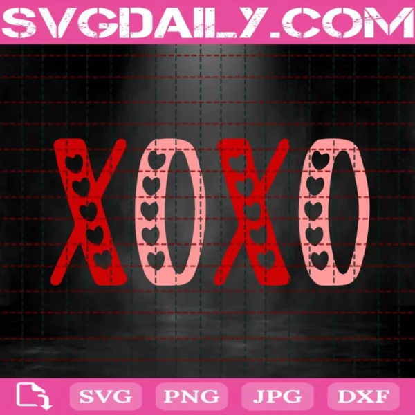 Xoxo Svg, Valentines Day Svg