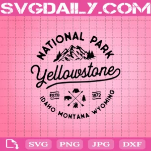 Yellowston Svg, National Park Us Bison Buffalo Svg