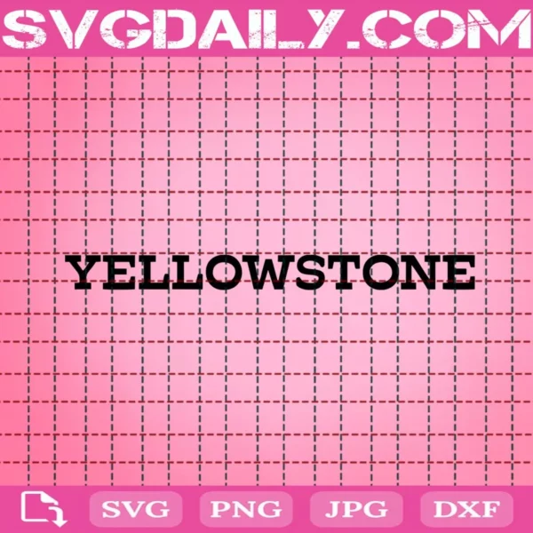 Yellowstone Svg, Retro Yellowstone Svg