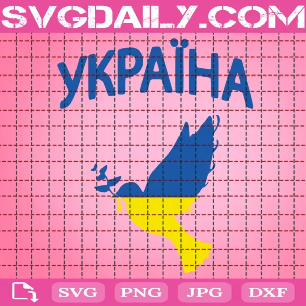 Ykpaiha Bird Of Peace Ukraine Svg