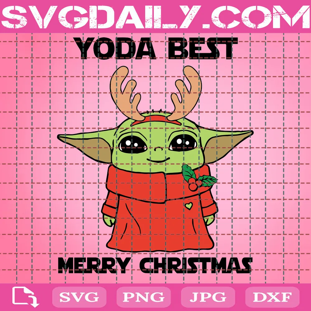 Yoda Best Merry Christmas Svg