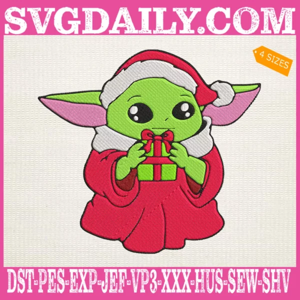Yoda Christmas Embroidery Files