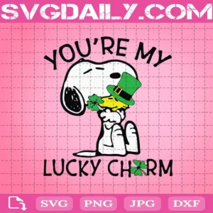 You'Re My Lucky Charm Snoopy Svg