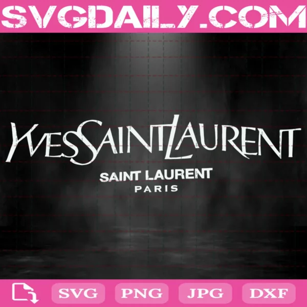 Ysl Vintage Svg, Yves Saint Laurent Sas Svg