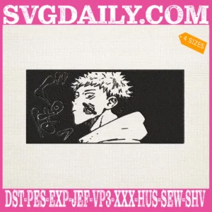 Yuji Itadori Embroidery Design