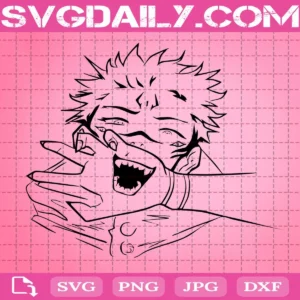 Yuji Itadori Hand - Sukuna Mouth Svg