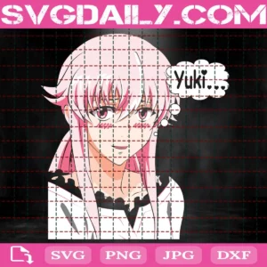 Yuno Gasai Svg, Mirai Nikki Gasai Yuno Svg