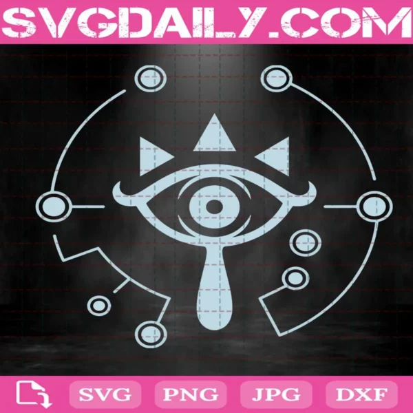 Zelda Breath Of The Wild Sheikah Eye Logo Svg