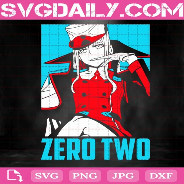 Zero Two Svg, Darling In The Franxx Svg