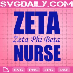 Zeta Phi Beta Nurse Svg