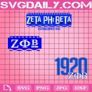 Zeta Phi Beta Svg Bundle