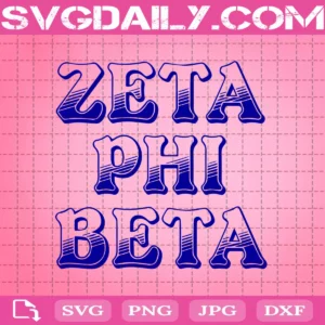 Zeta Phi Beta Svg