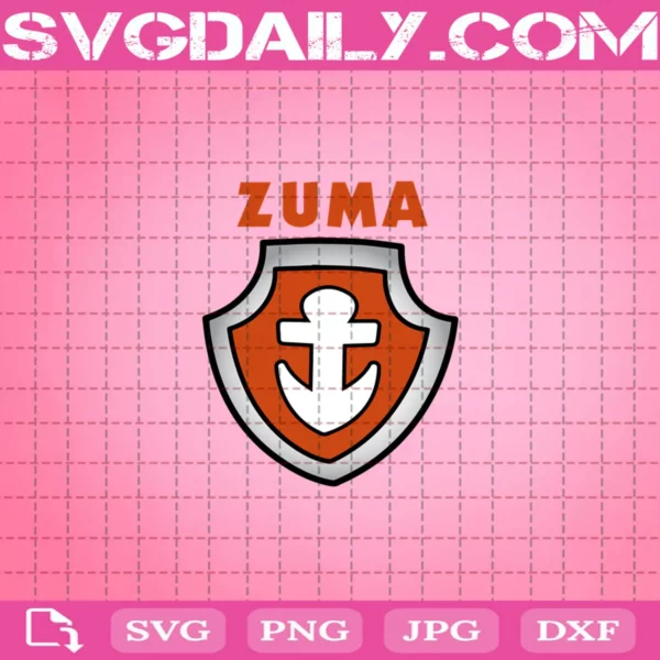 Zuma Badge Svg, Paw Patrol Zuma Svg